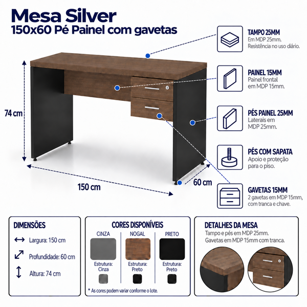 mesa-silver-150×60-painel-com-gavetas
