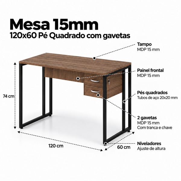 mesa-15mm-120×60-pe-quadrado-com-gavetas